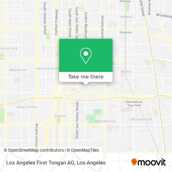 Los Angeles First Tongan AG map