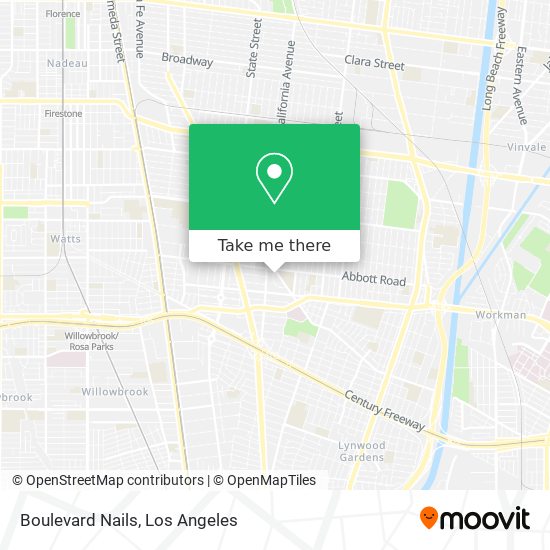 Boulevard Nails map