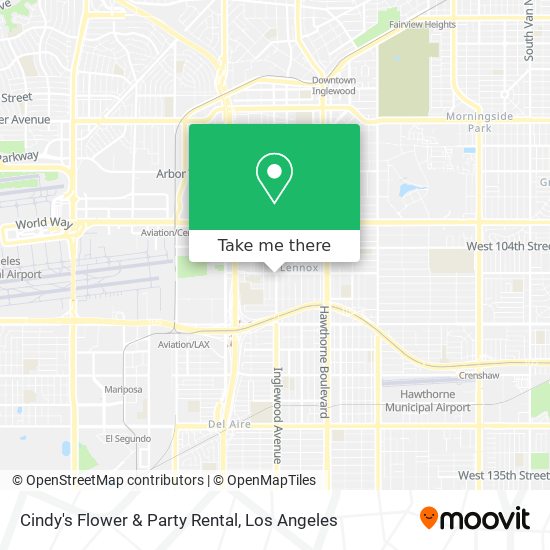 Cindy's Flower & Party Rental map