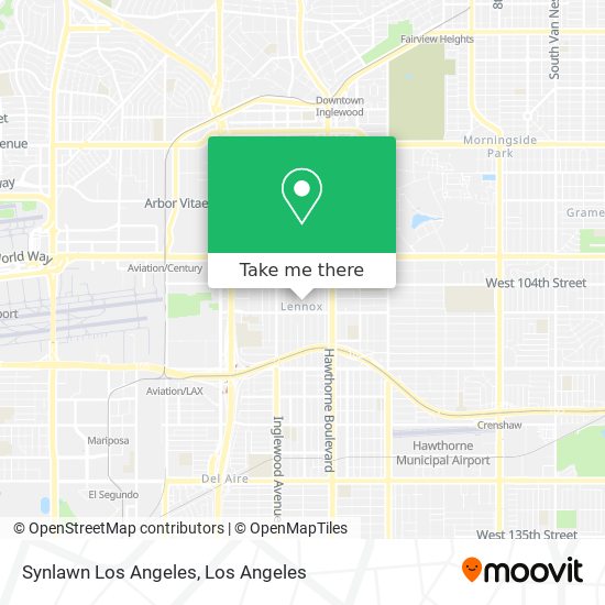 Mapa de Synlawn Los Angeles