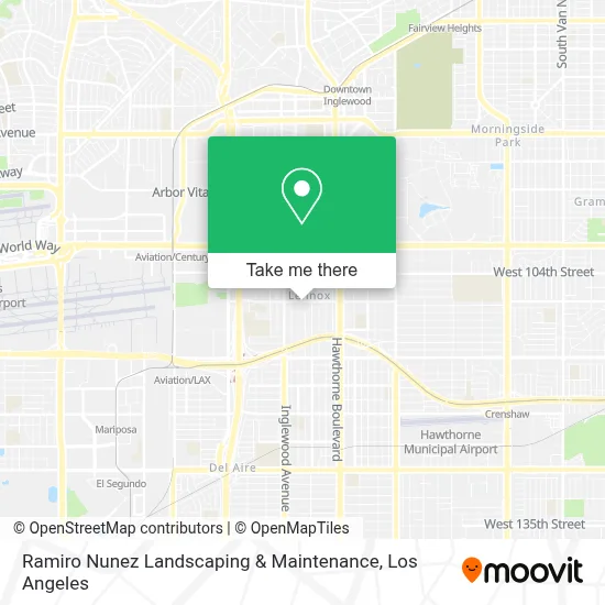 Ramiro Nunez Landscaping & Maintenance map