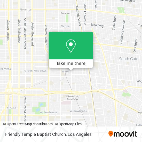 Friendly Temple Baptist Church map