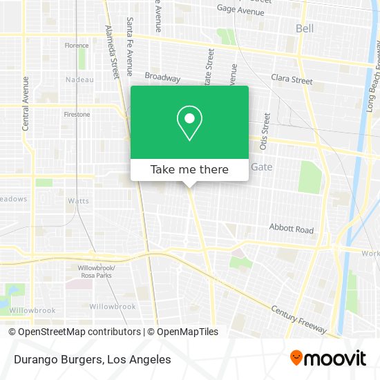 Durango Burgers map