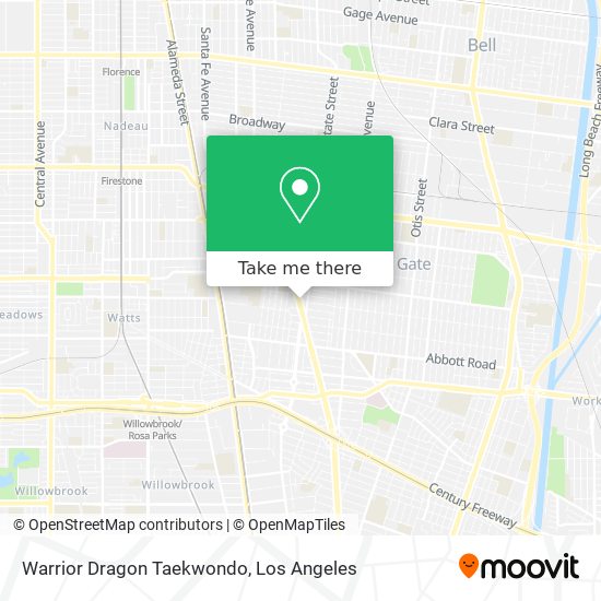 Warrior Dragon Taekwondo map