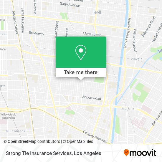 Mapa de Strong Tie Insurance Services