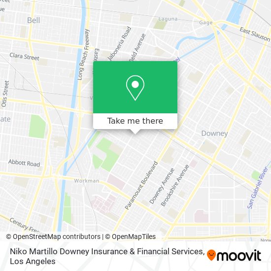 Mapa de Niko Martillo Downey Insurance & Financial Services