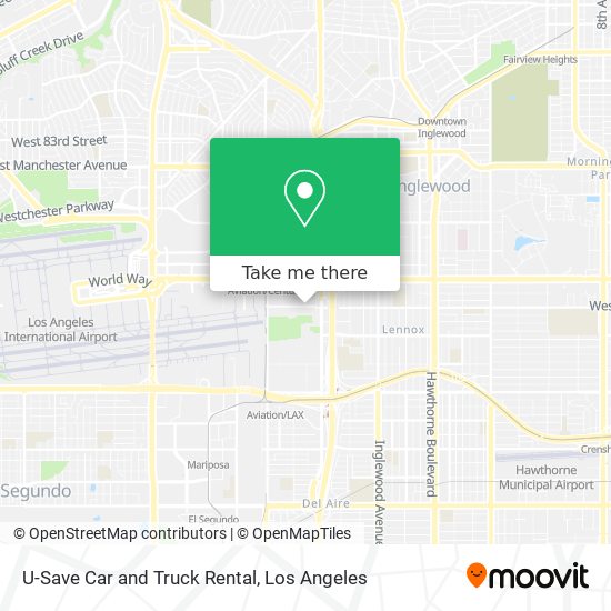 U-Save Car and Truck Rental map