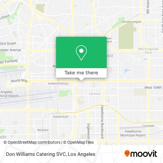Don Williams Catering SVC map