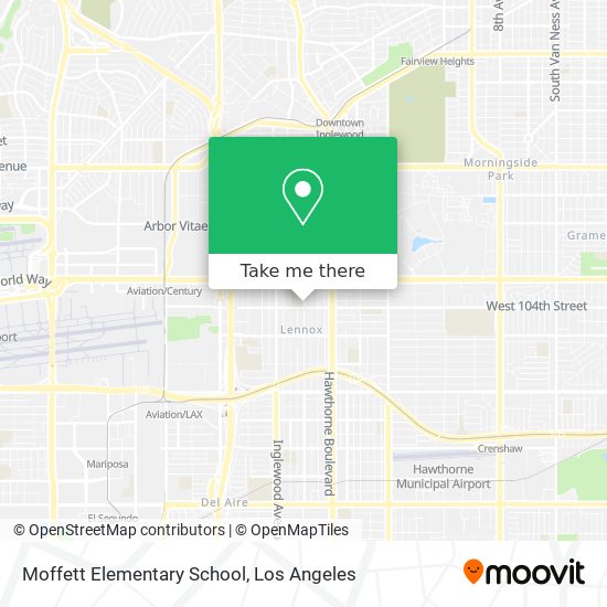 Mapa de Moffett Elementary School