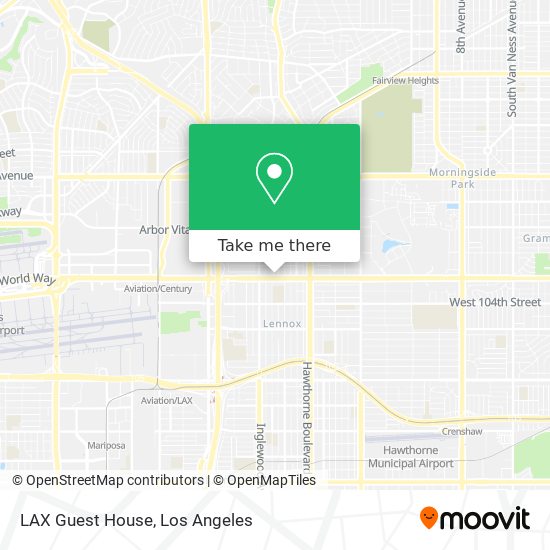 LAX Guest House map