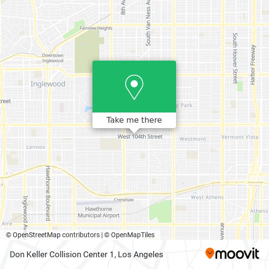 Don Keller Collision Center 1 map