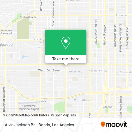 Alvin Jackson Bail Bonds map