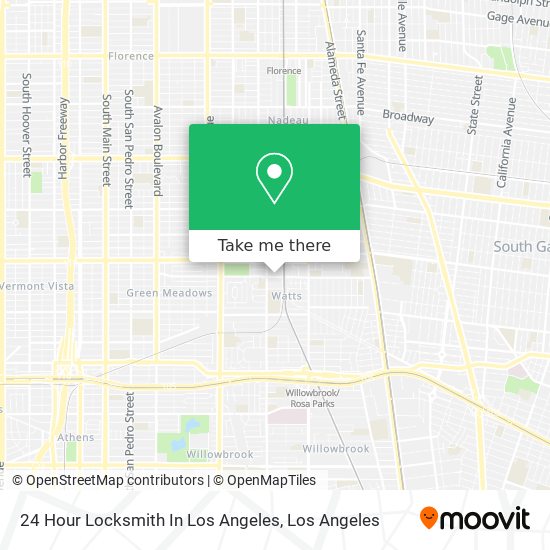 24 Hour Locksmith In Los Angeles map