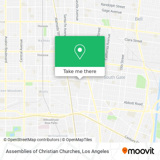 Assemblies of Christian Churches map