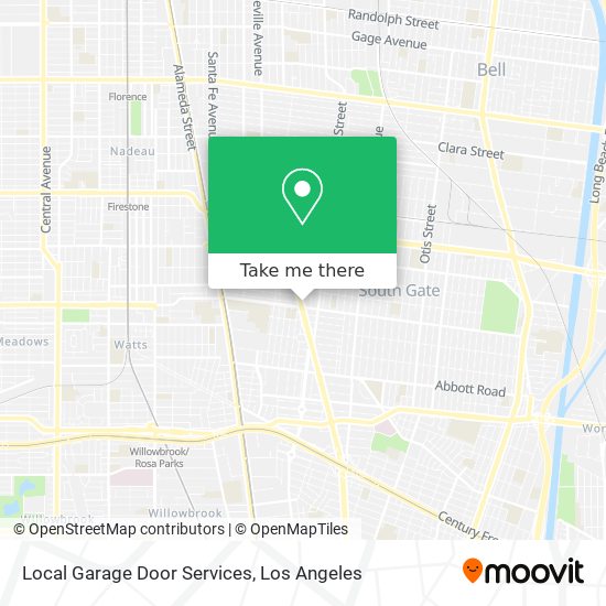 Local Garage Door Services map