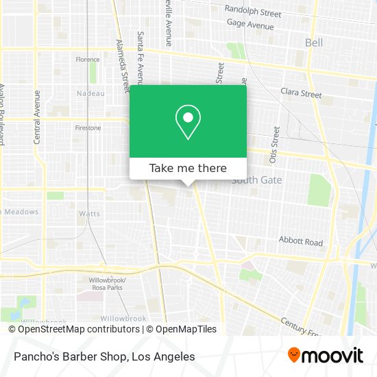 Pancho's Barber Shop map