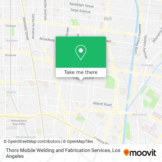 Mapa de Thors Mobile Welding and Fabrication Services