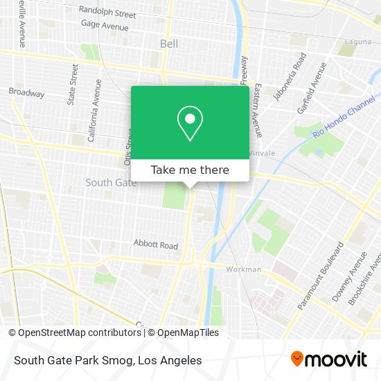 South Gate Park Smog map