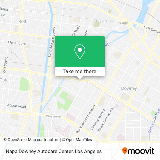 Napa Downey Autocare Center map