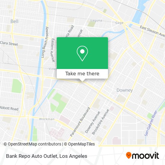 Mapa de Bank Repo Auto Outlet
