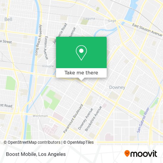 Mapa de Boost Mobile