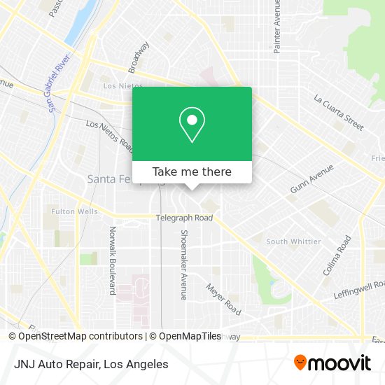 JNJ Auto Repair map