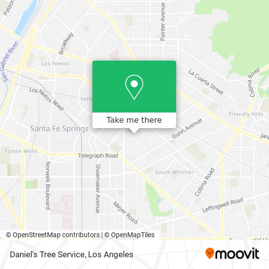 Daniel's Tree Service map