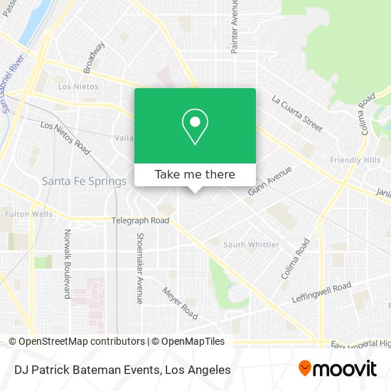 Mapa de DJ Patrick Bateman Events