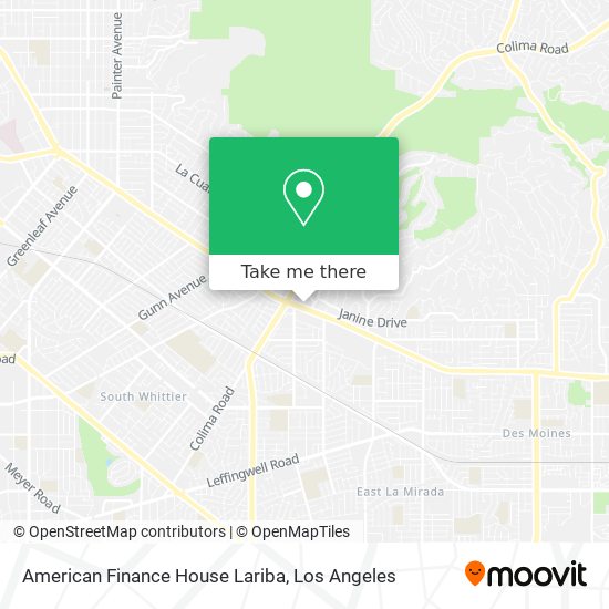 American Finance House Lariba map