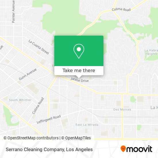Serrano Cleaning Company map