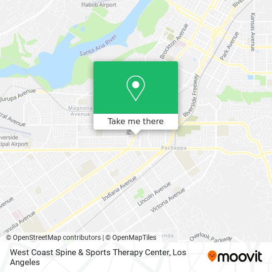 West Coast Spine & Sports Therapy Center map