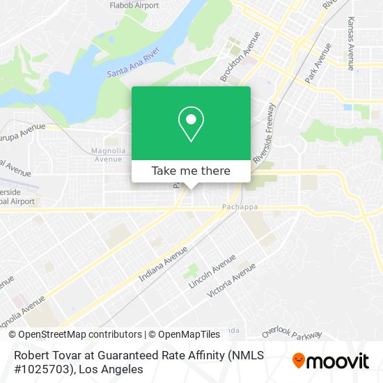 Mapa de Robert Tovar at Guaranteed Rate Affinity (NMLS #1025703)