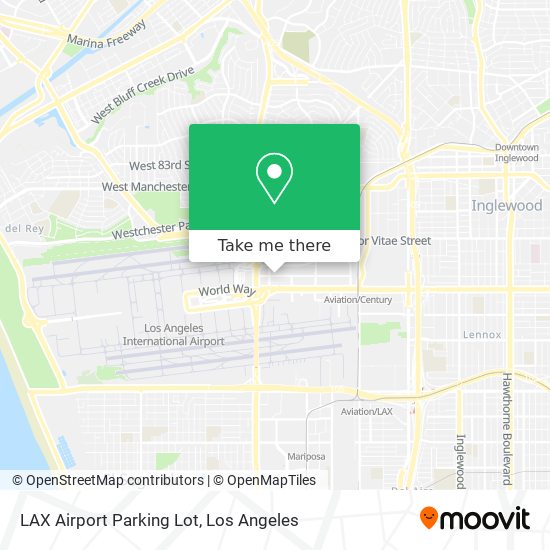 LAX Airport Parking Lot map