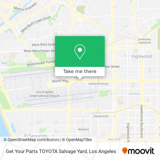 Mapa de Get Your Parts TOYOTA Salvage Yard
