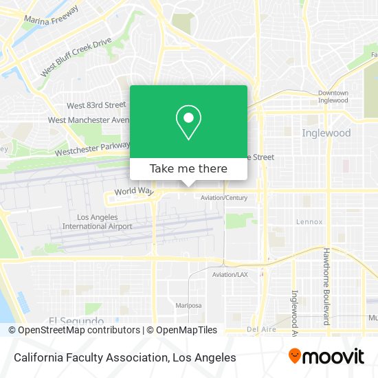 California Faculty Association map