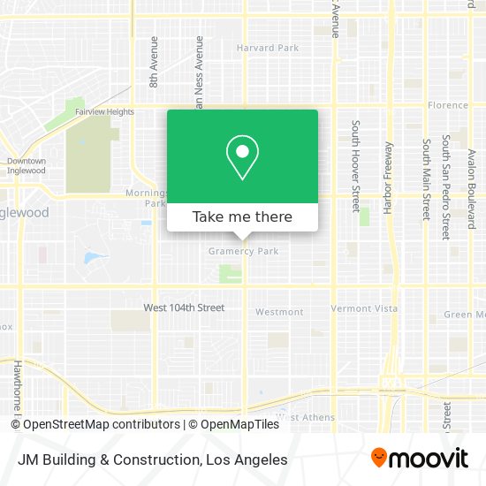 JM Building & Construction map