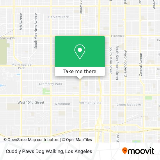 Mapa de Cuddly Paws Dog Walking