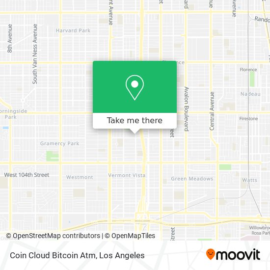 Mapa de Coin Cloud Bitcoin Atm