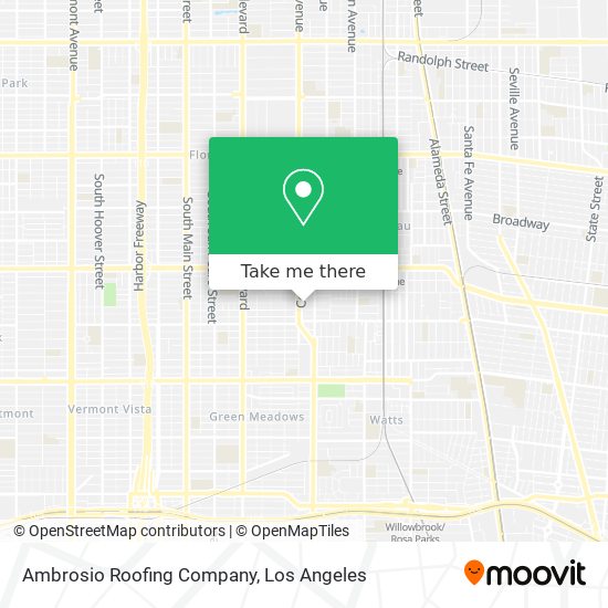 Ambrosio Roofing Company map