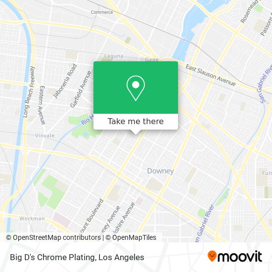 Big D's Chrome Plating map