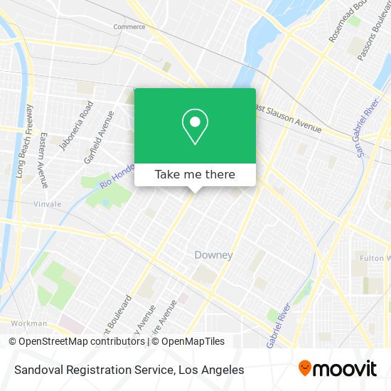 Mapa de Sandoval Registration Service