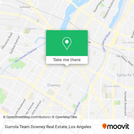 Gurrola Team Downey Real Estate map