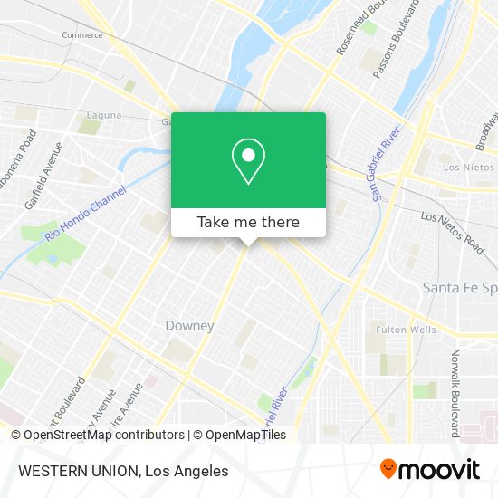 WESTERN UNION map