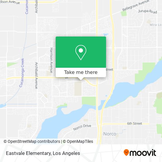Eastvale Elementary map
