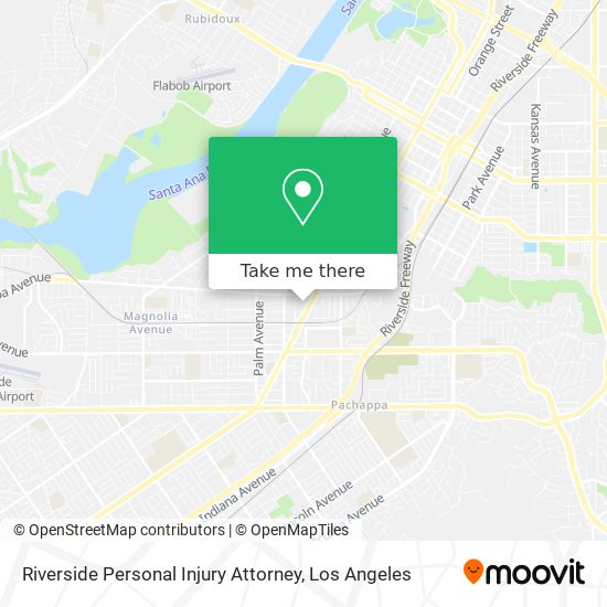 Mapa de Riverside Personal Injury Attorney