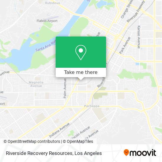 Riverside Recovery Resources map