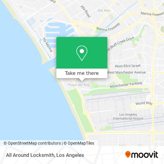 All Around Locksmith map