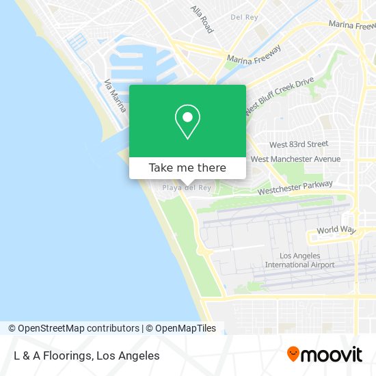 L & A Floorings map