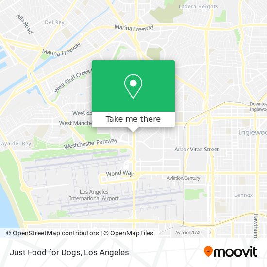 Mapa de Just Food for Dogs