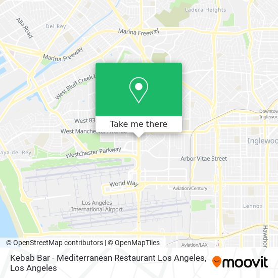 Kebab Bar - Mediterranean Restaurant Los Angeles map